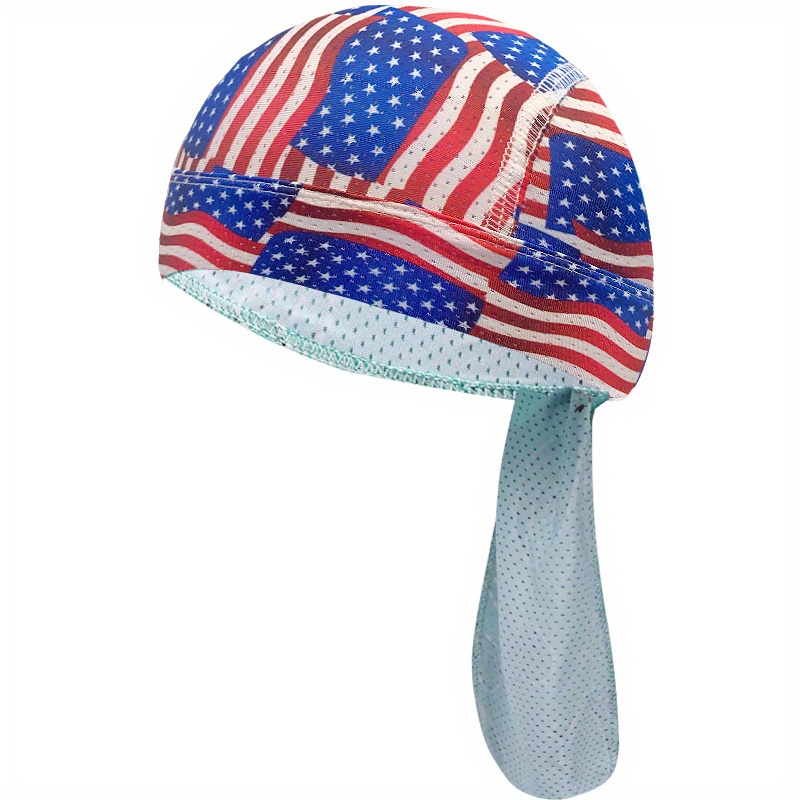 American Flag Skull Cap Pirate Hat Sweat Absorption Quick drying