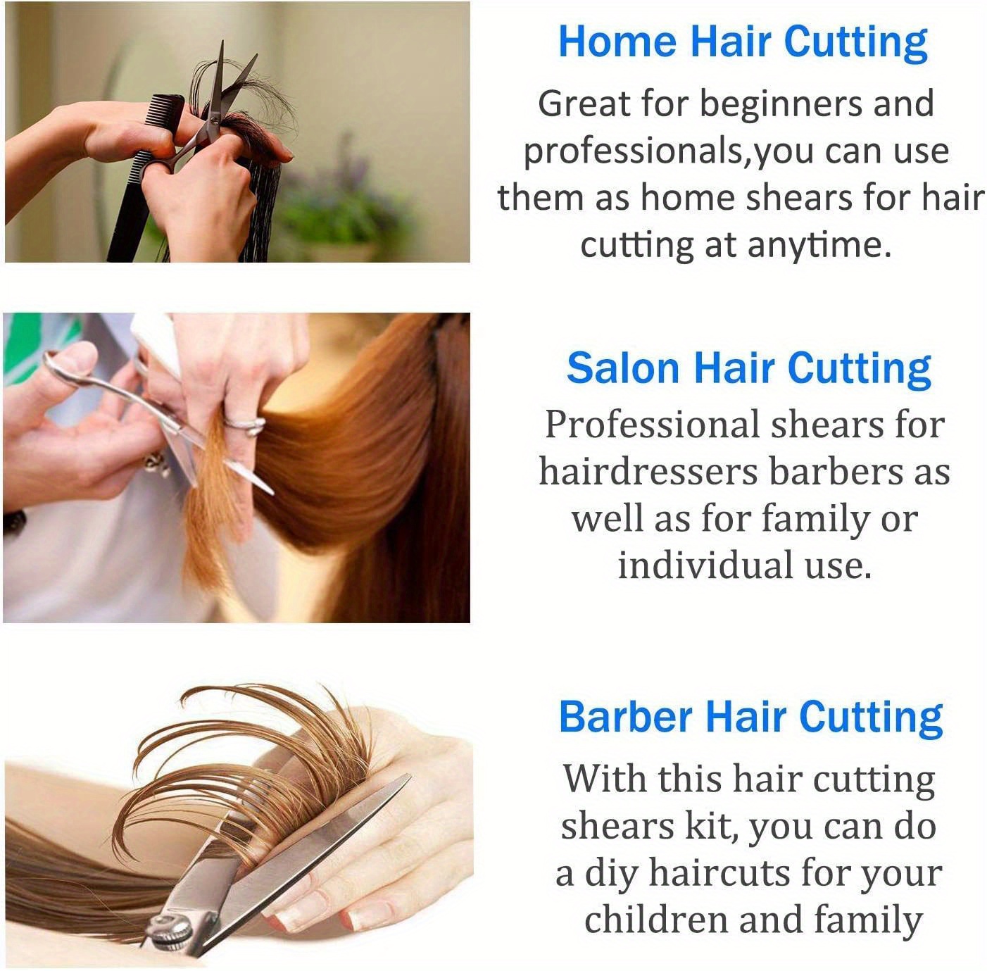 professional hair cutting scissors set barber salon household haircut hairdressing scissors kit details 3