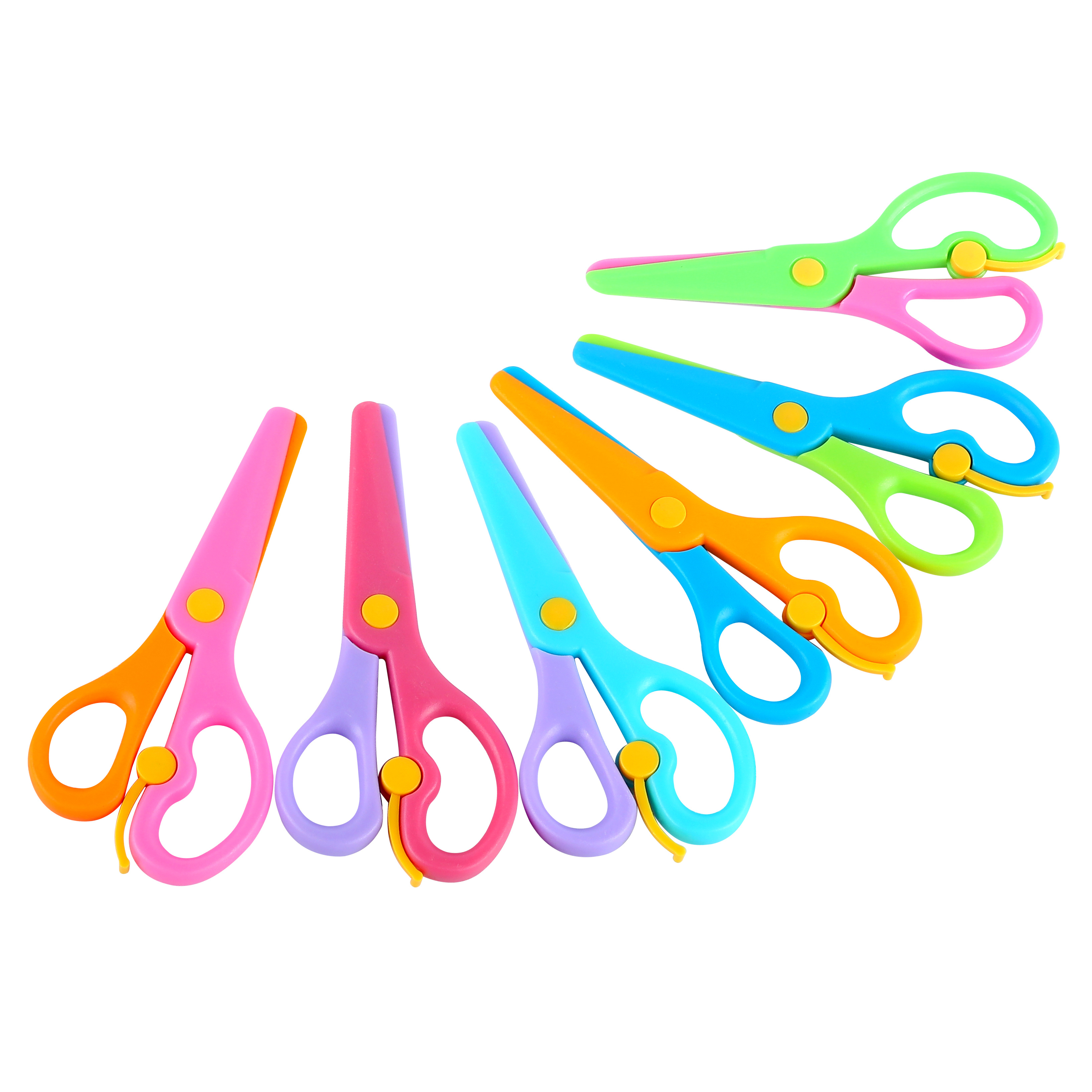 Cute Colorful Labor saving Safety Scissors For Students Diy - Temu