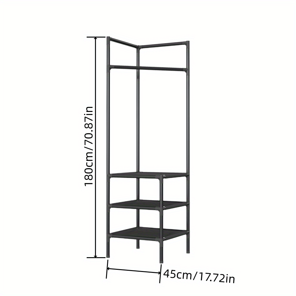 Reinforced Corner Coat Rack) 1pc Esquinero De Perchero, Perchero De Zapatos  De Vestíbulo, Perchero De Pie