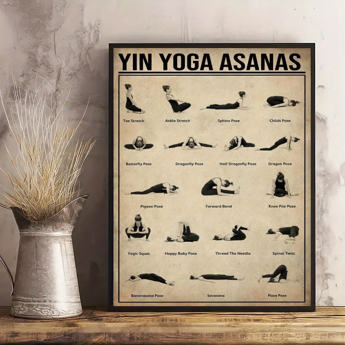 Bikram Yoga Asanas Poster, Yoga Poster, Yoga Knowledge, Yoga Print, Yoga  Poses Poster, Yoga Lover Gift, Meditation Print, Yoga Gift 
