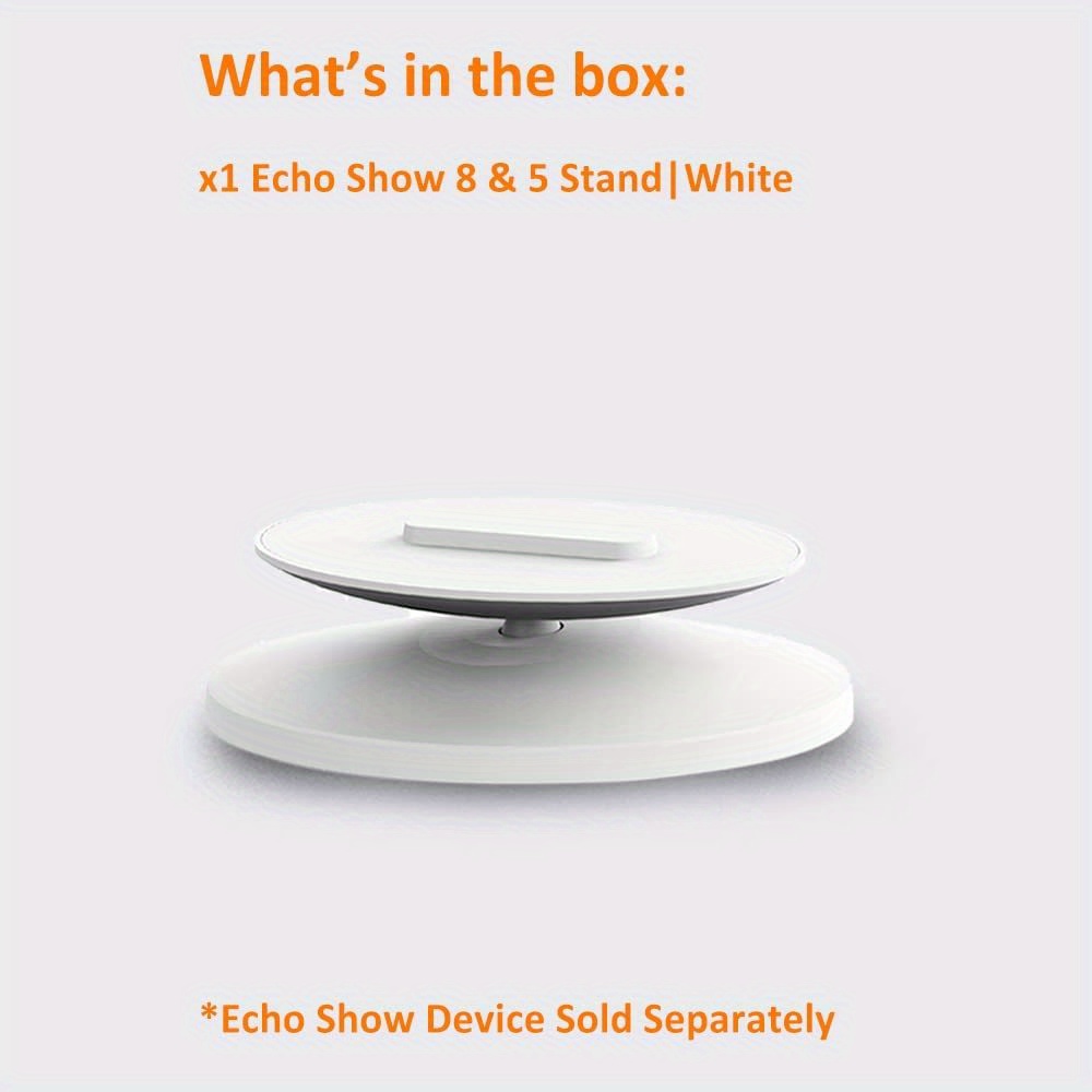 Stand For Echo Show 8 And 5 (1ère Génération Et 2ème Génération) |  Accessoires Fabriqués Pour Echo Alexa | Pivotant Et Inclinable | Attache  Magnétique