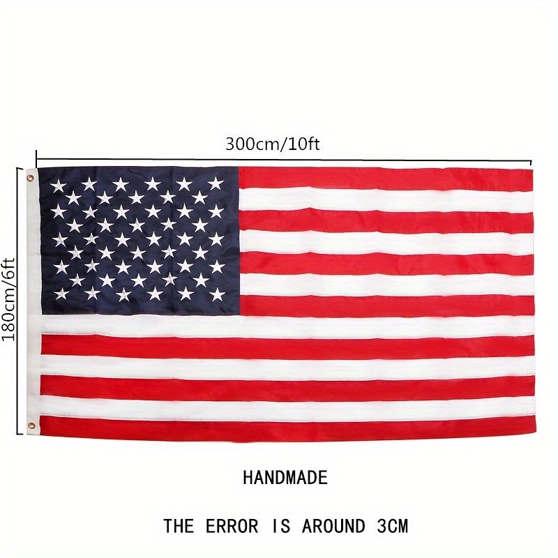 1pc Outdoor Embroidered American Flag Three Dimensional Printing ...