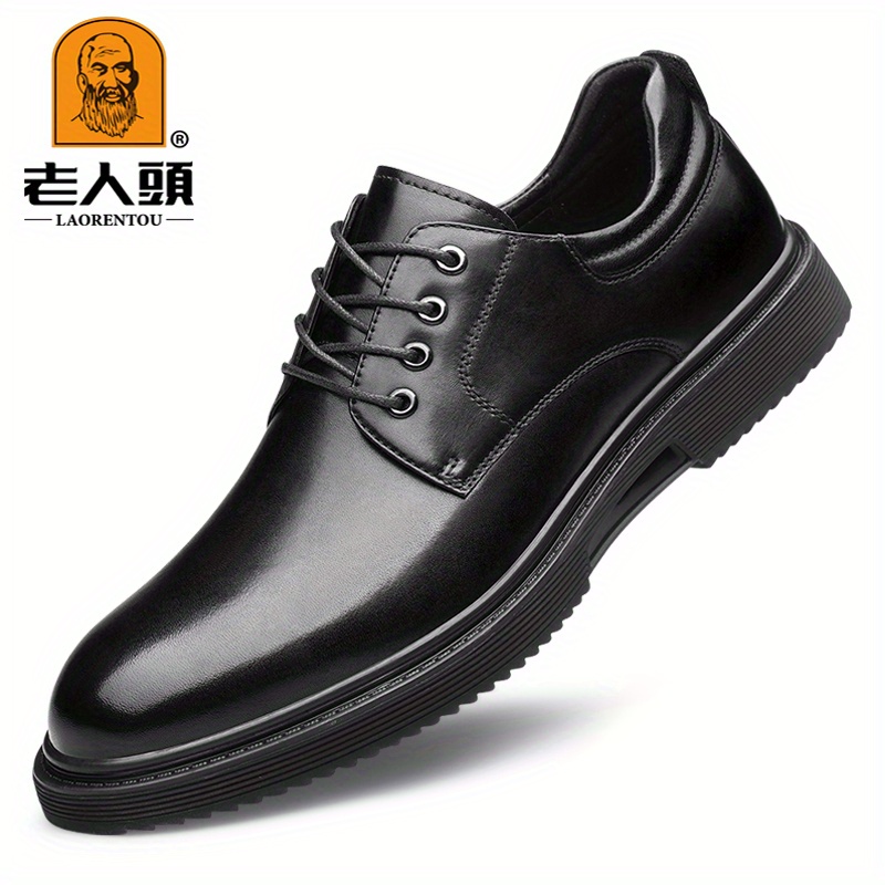 Zapatos Formales De Oficina Con Cordones Para Hombres, calzado casual, de  color sólido