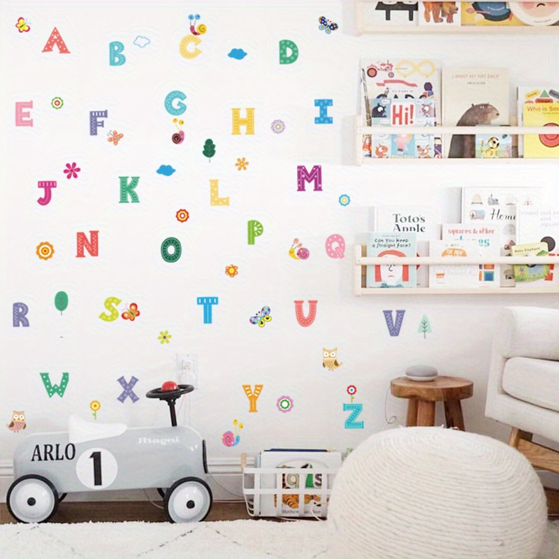 26 Letter Wall Stickers, Abc Stickers Alphabet Decals, Animal Alphabet Wall  Decals, Classroom Wall Decals, Abc Wall Decals, Wall Letters Stickers, Wall  Stickers For Kids Diy - Temu Mexico
