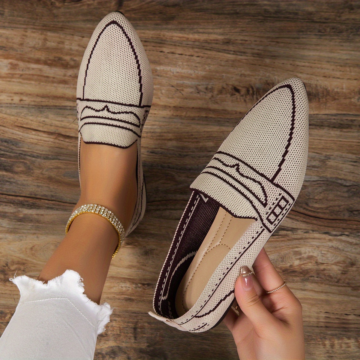 Pointed store penny loafers