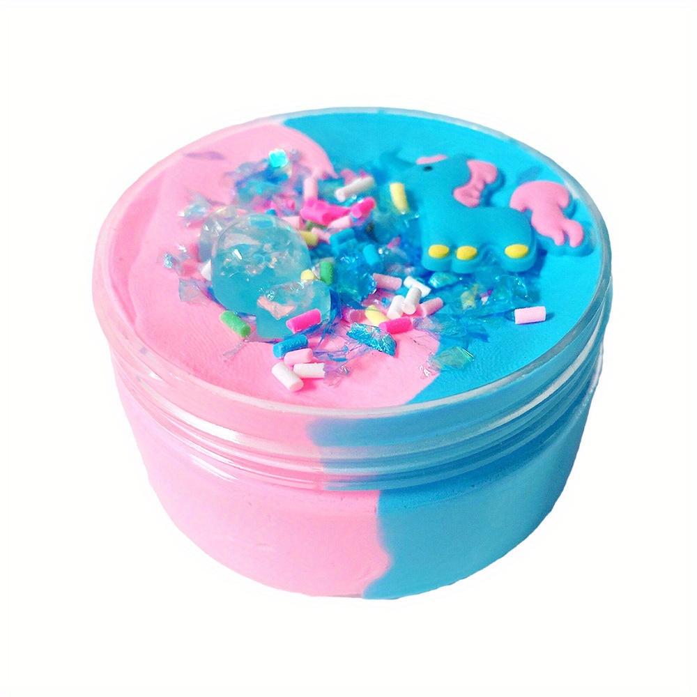 60ml Color Unicorn Fluffy Slime Glue Butter Slimes Supplies DIY Modeling  Polymer Sand Fidget Plasticine Gum For Handmade Toy