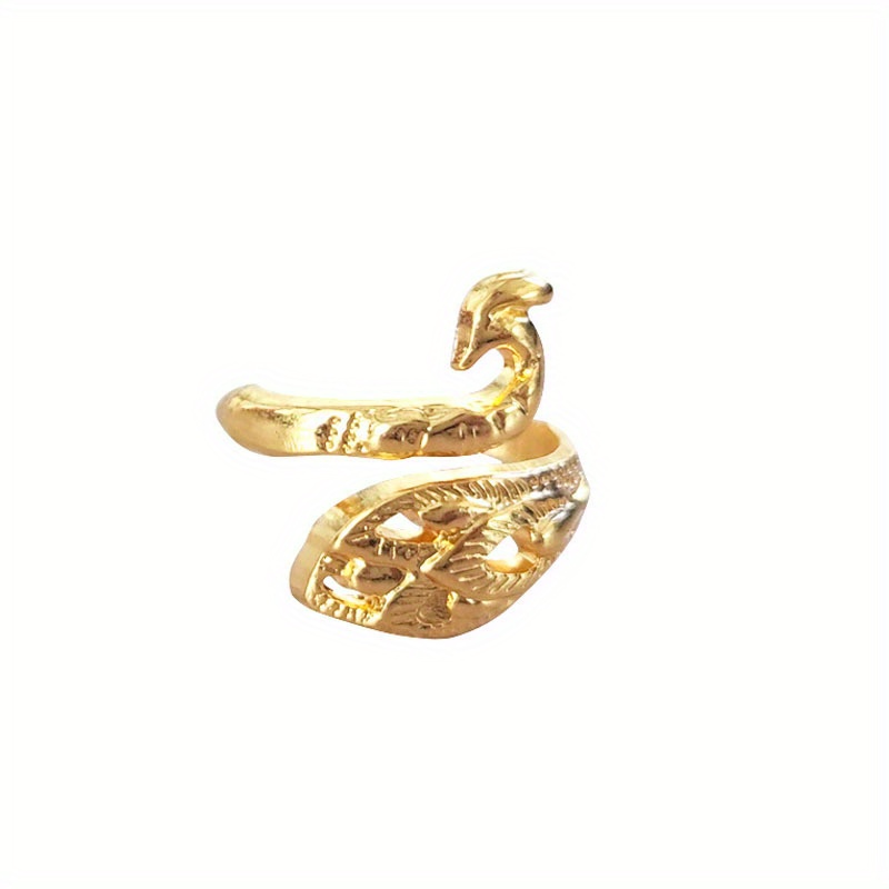 Anello per maglieria regolabile accessori per maglieria ad anello all' uncinetto pavoni forma anello decorazione per