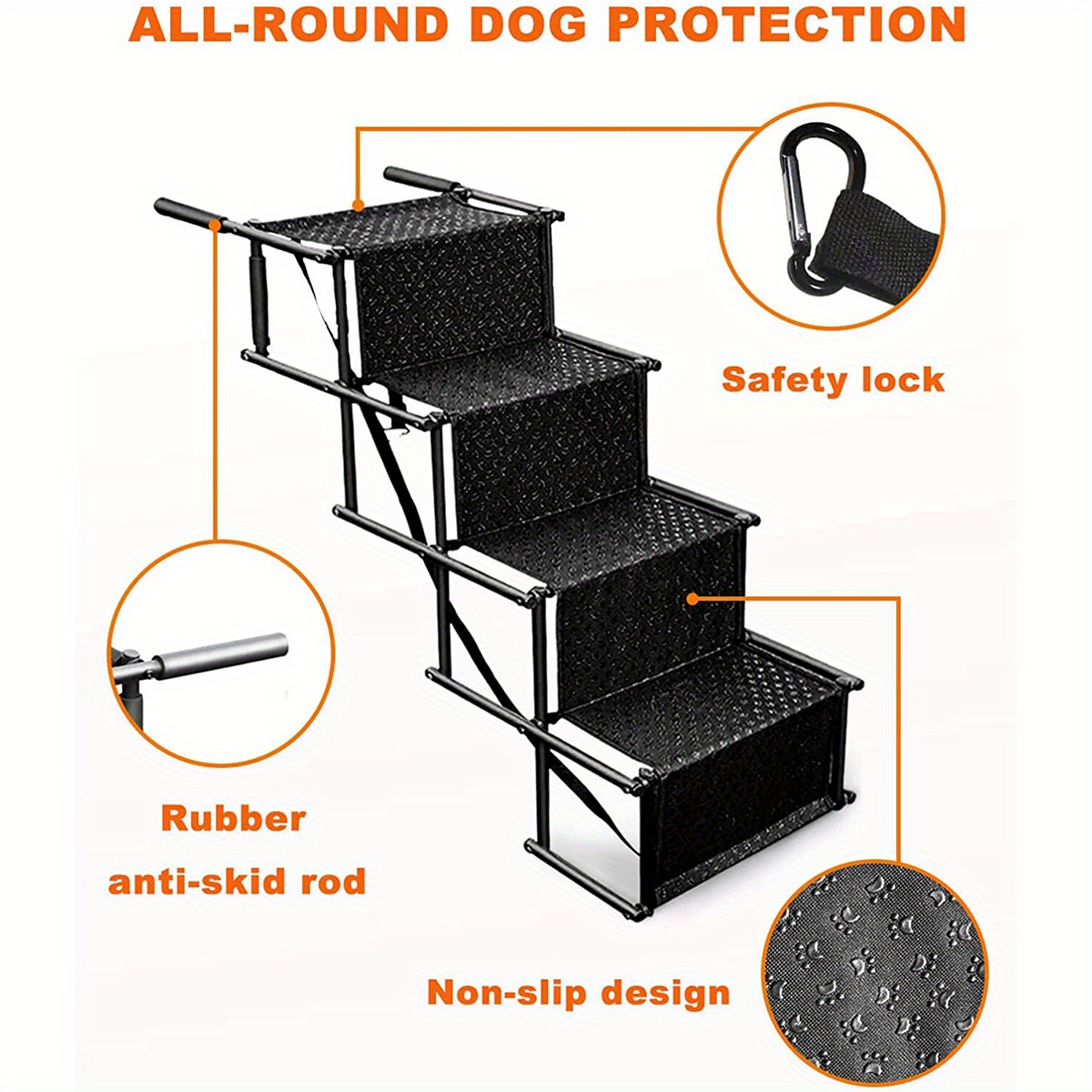 Portable Dog Car Step Stairs Ladder Folding Animal Ladder Ramp for Cargo  SUV High Bed and Home & Outdoor Use Wyz21748 - China Portable Dog Car Step  and Ladder price