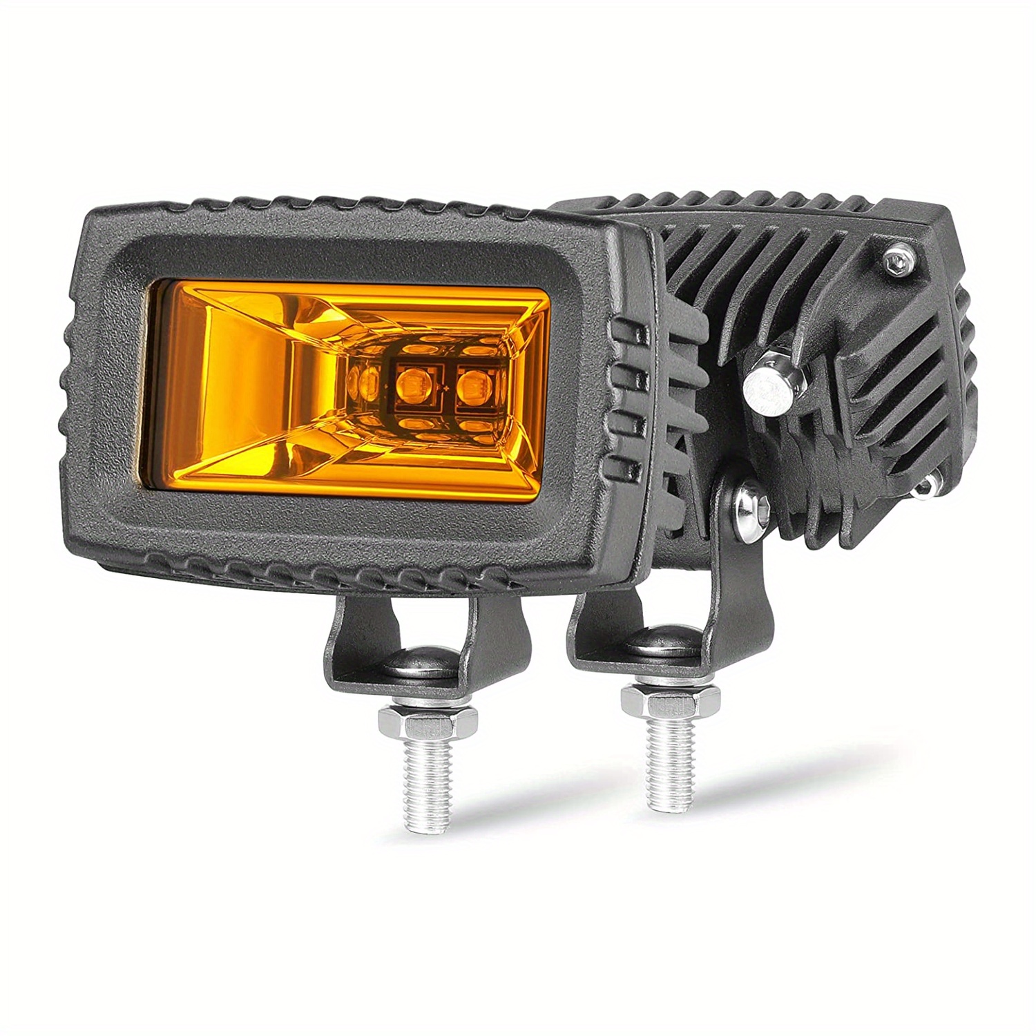 HELLA X-TREME 3" LED Off-Road Lights - 5700LM Amber Spot Beams With X-Shape Running Lights (2-Pack)