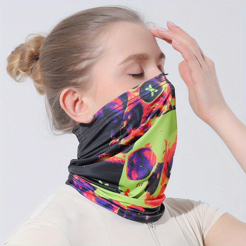 Sun Protection Maske - Ice Silk Neck Gaiter Mit UPF 50+ Für Outdoor Sports
