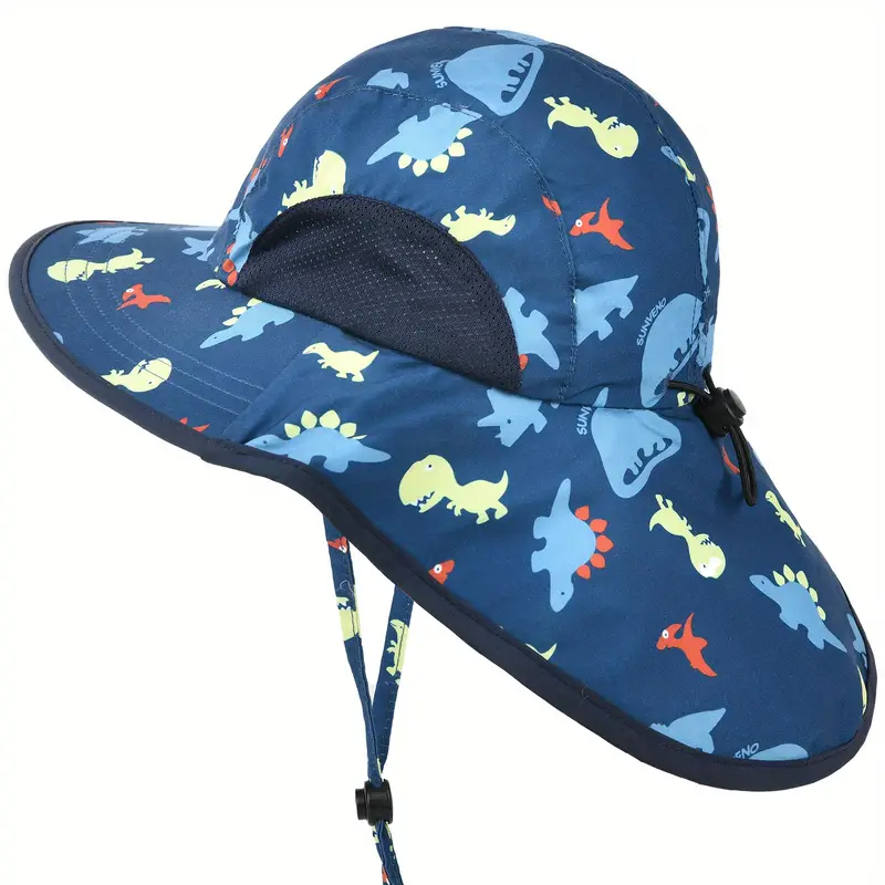 Casual Breathable Wide Brim Sun Hat Kids Fishing Hat For - Temu Austria