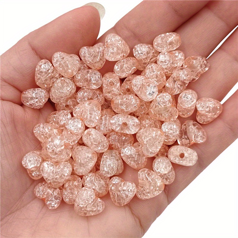 20pcs Perles De Verre En Forme De Cœur Perles Explosives En - Temu France