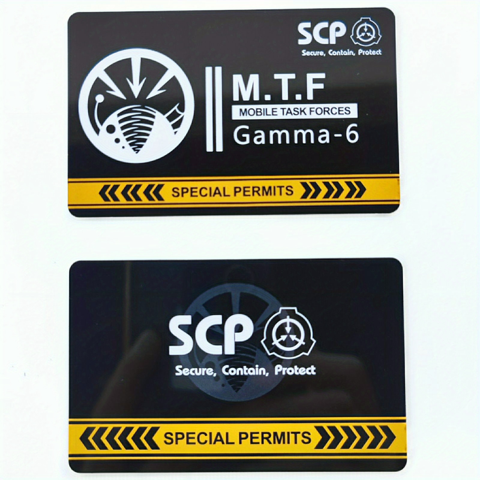 Be A Part Of The Scp Foundation With This Mtf Mobile Task Force Pvc  Hardcard Cosplay Card! - Temu