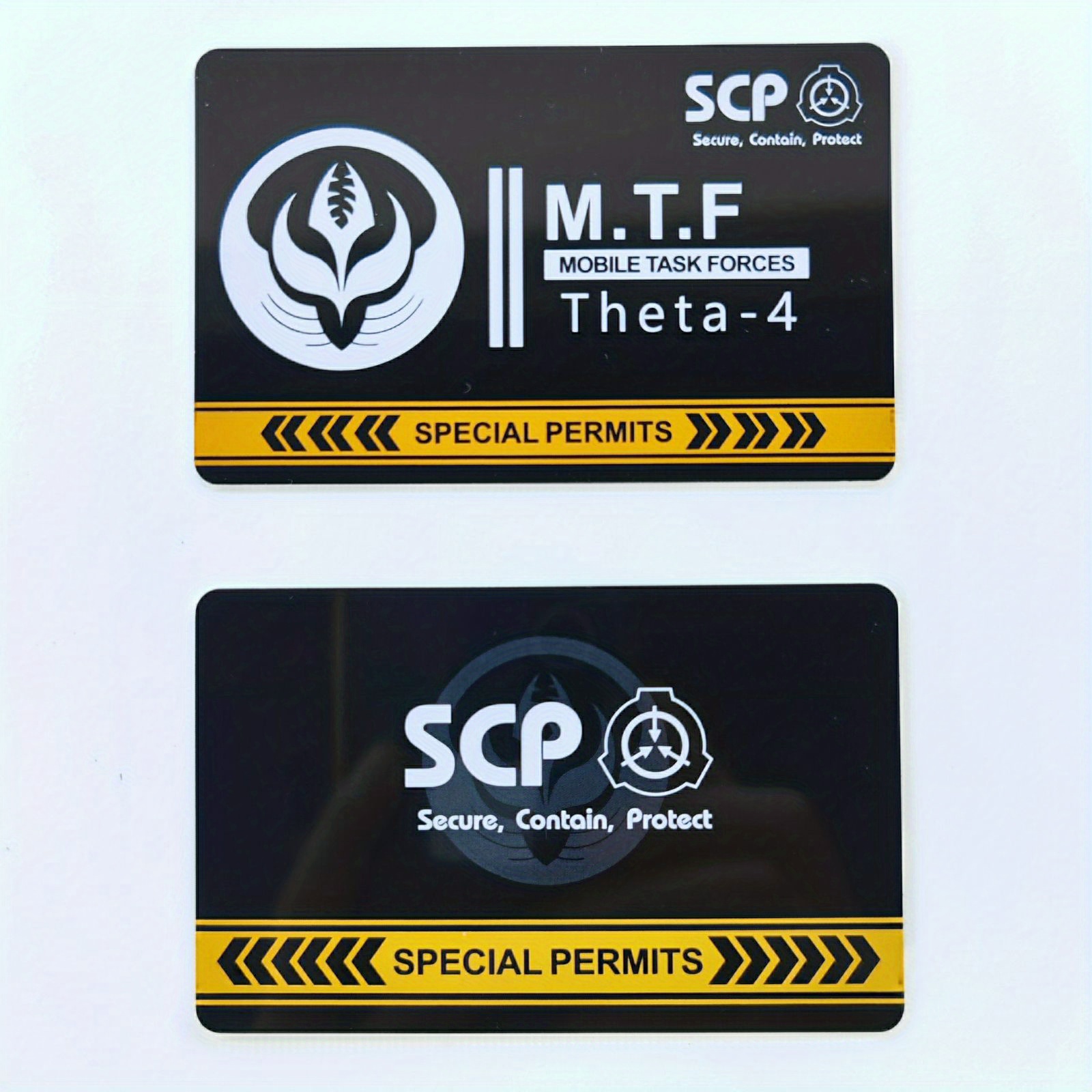 Be A Part Of The Scp Foundation With This Mtf Mobile Task Force Pvc  Hardcard Cosplay Card! - Temu