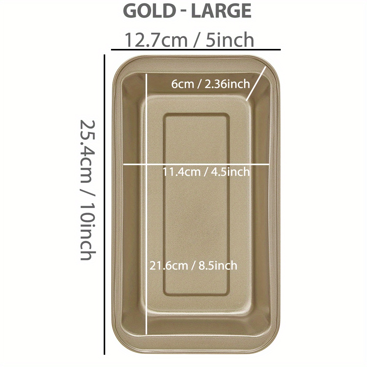 4.5 x 8.5 Medium Loaf Pan 2Pcs