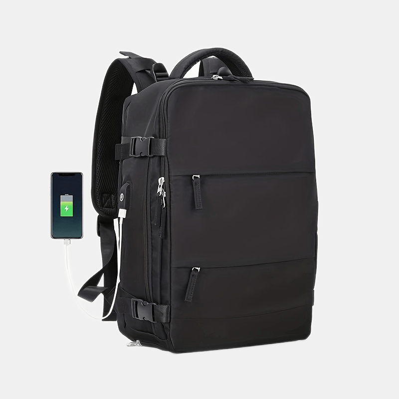 Large Capacity Minimalist Backpack Solid Rucksack