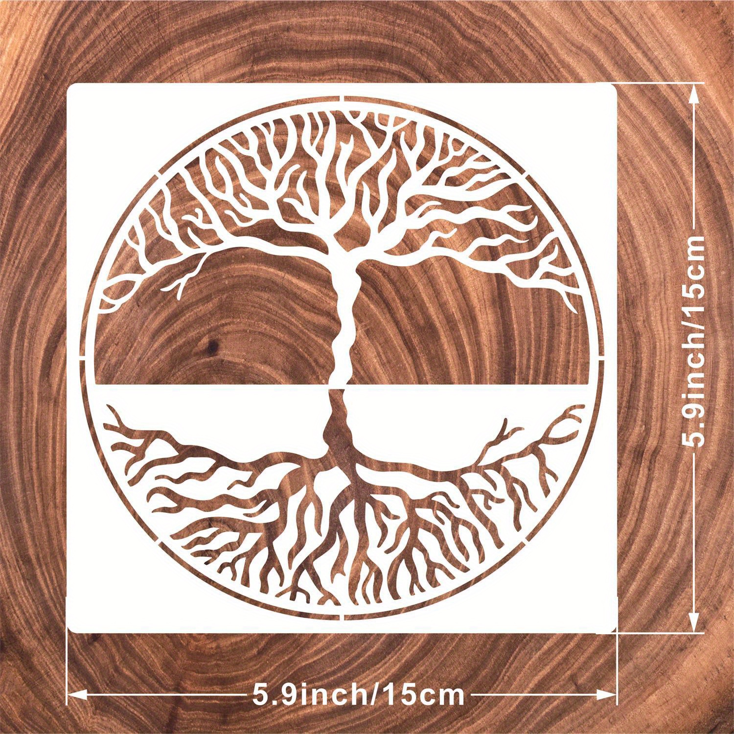 Tree Stencils Tree Of Life Stencil For Painting On Wood - Temu