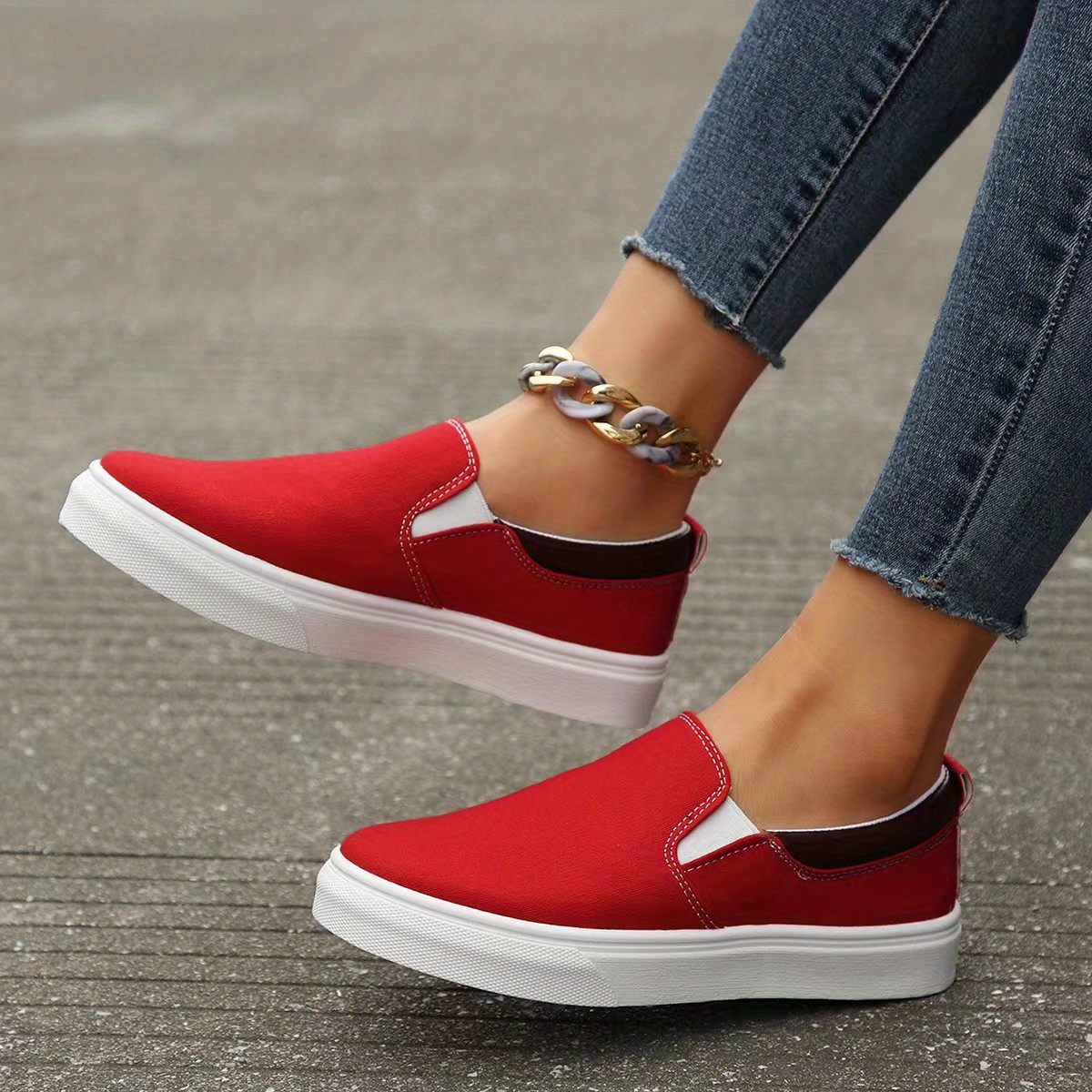 Women Canvas Shoes Casual Slip On Outdoor Sneakers Women s Lightweight Walking Shoes Koningsdag King s Day