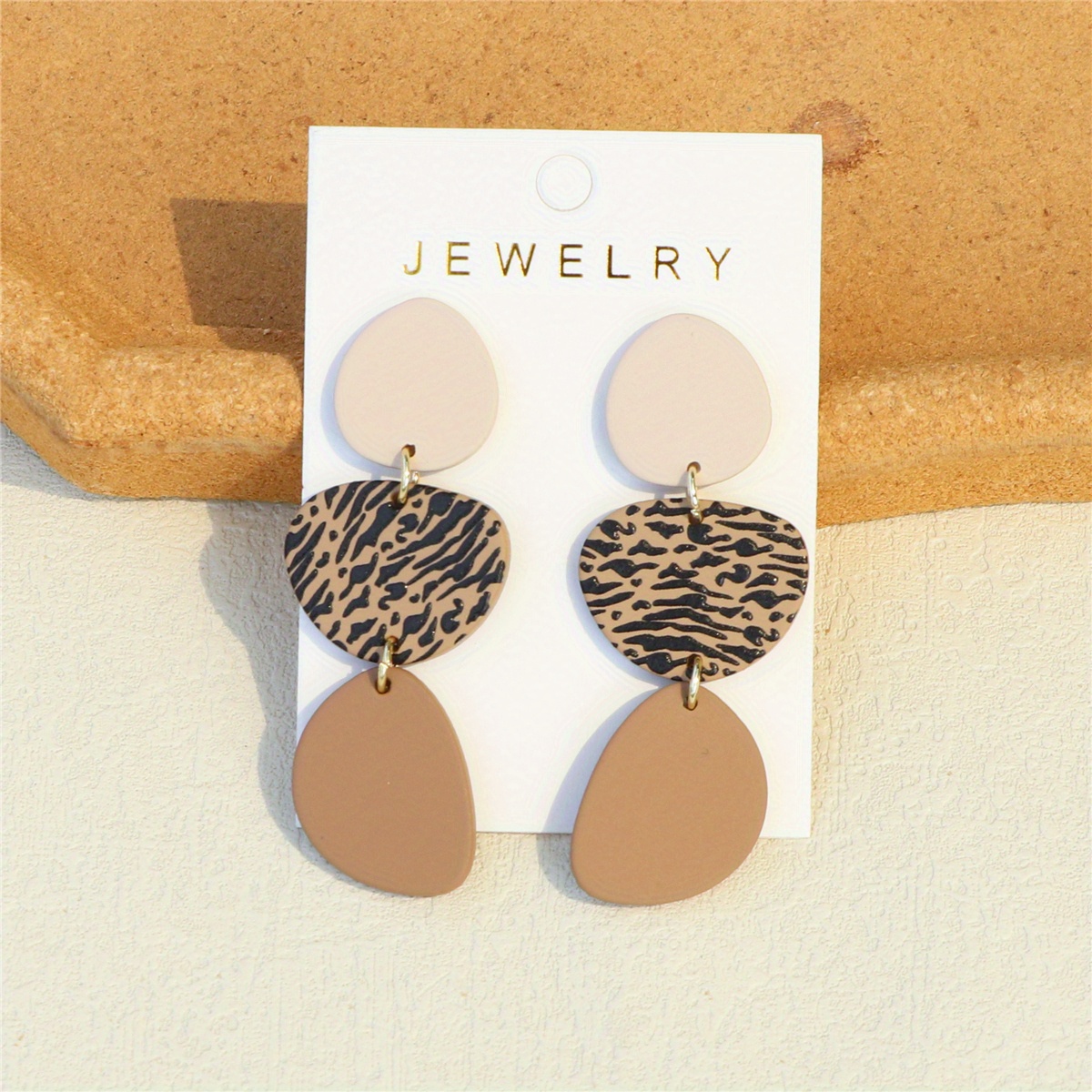 Leopard Pattern Dangle Earrings Sexy Cute Style Acrylic Jewelry Delicate Female Gift Daily Casual