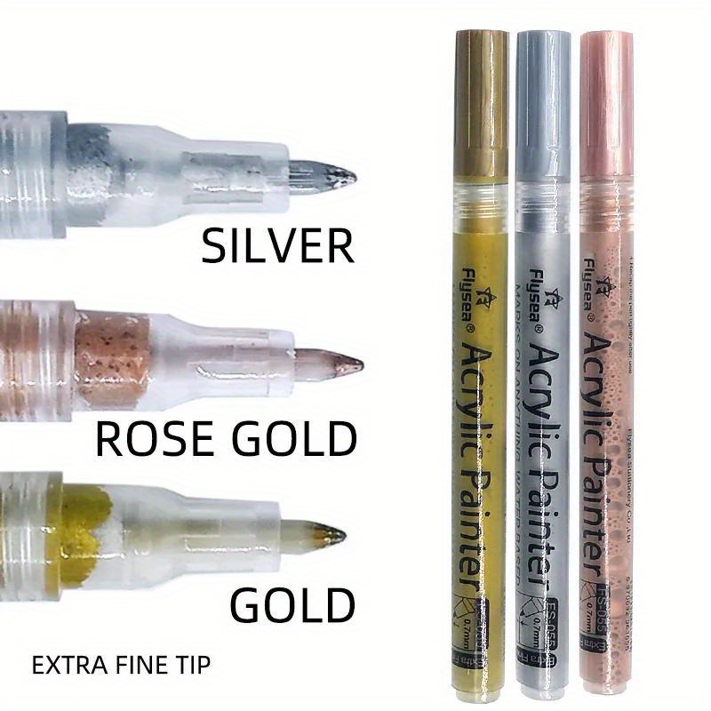 Gold & Silver Deco Pens (Pack of 2) Stationery