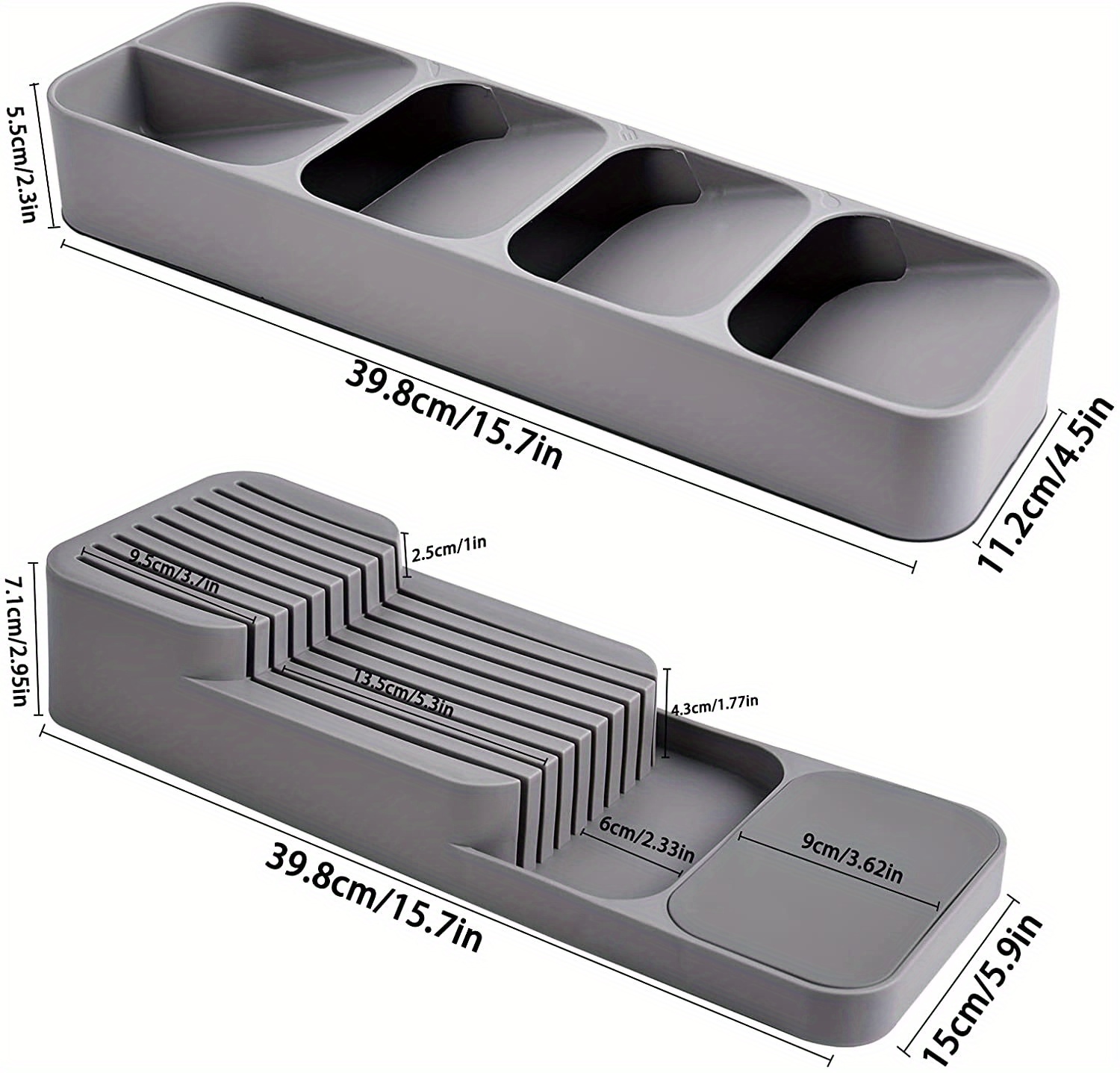 Kitchen Drawer Cutlery Storage Tray Kitchen Knife Holder Temu