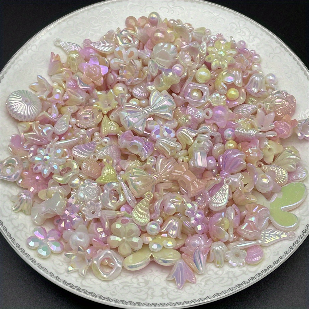30G Colorful Mixed Bow Flower Shell Shape Loose Beads