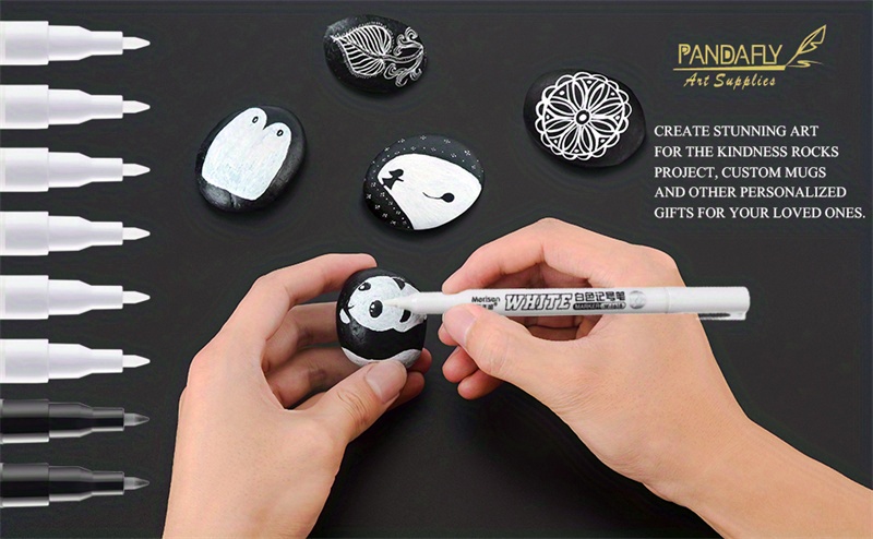 For White Marker Pen, White Paint Pen For Wood, Rock, Plastic