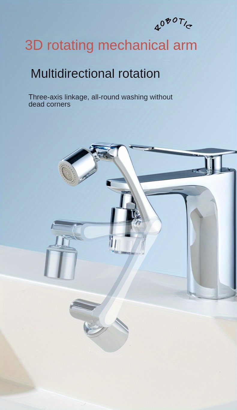 1pc brass material filter faucet extender 1080 rotating mechanical arm high quality anti splash spout water purifier extension bubbler details 0