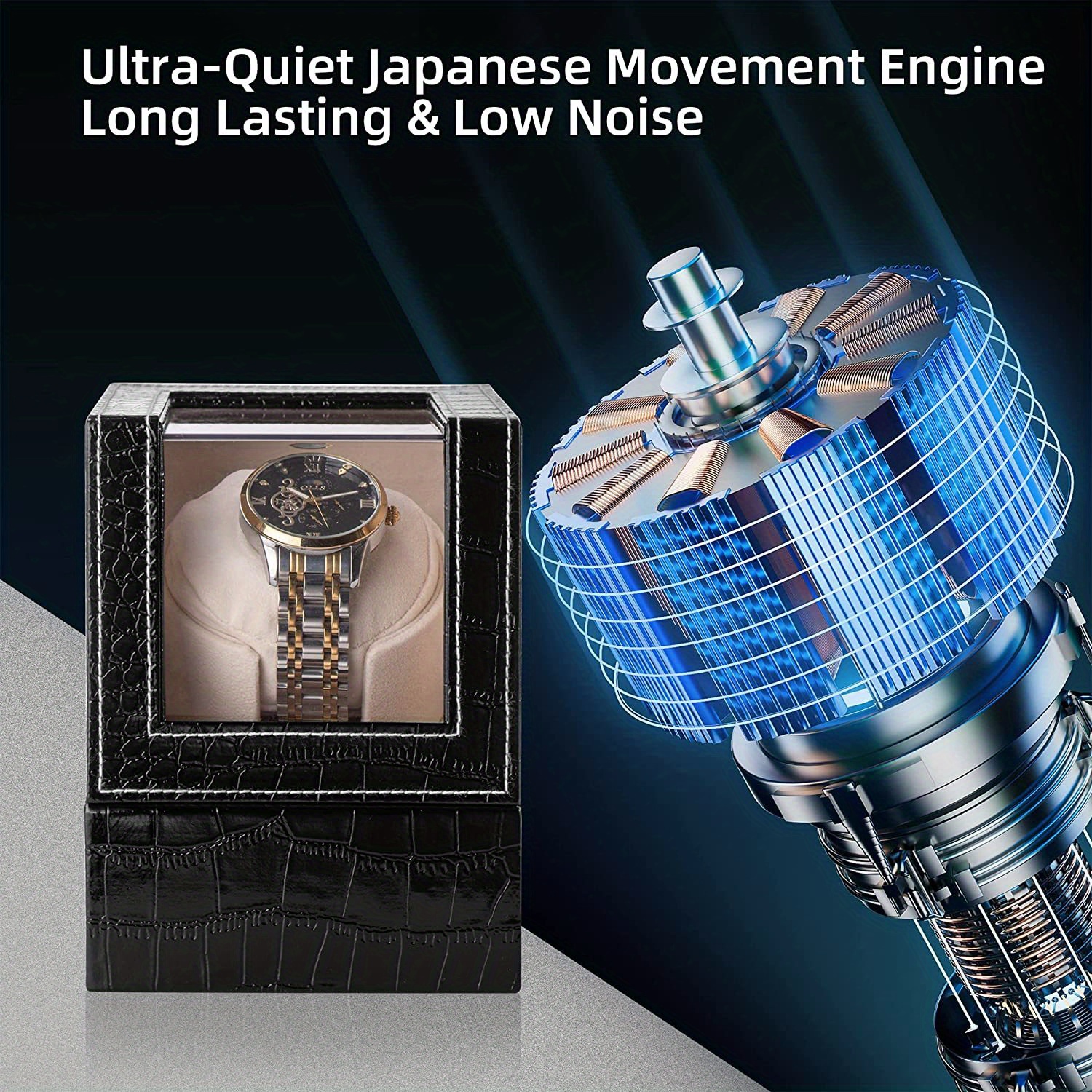 Automatic Watch Winder Single Watch Winder Box Super Quiet Temu