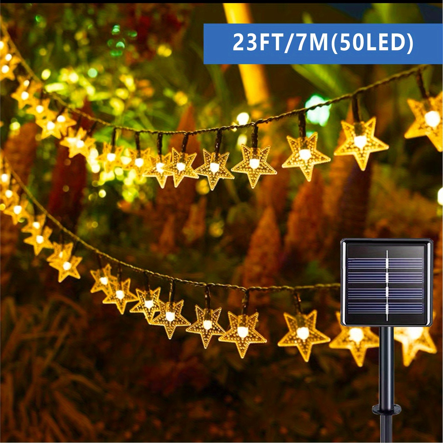 Christmas Tree Decoration Led Solar String Lights Christmas - Temu