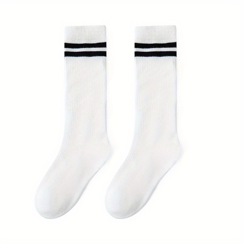12 pares de calcetines blancos unisex con dos rayas rojas clásicas retro de  la vieja escuela