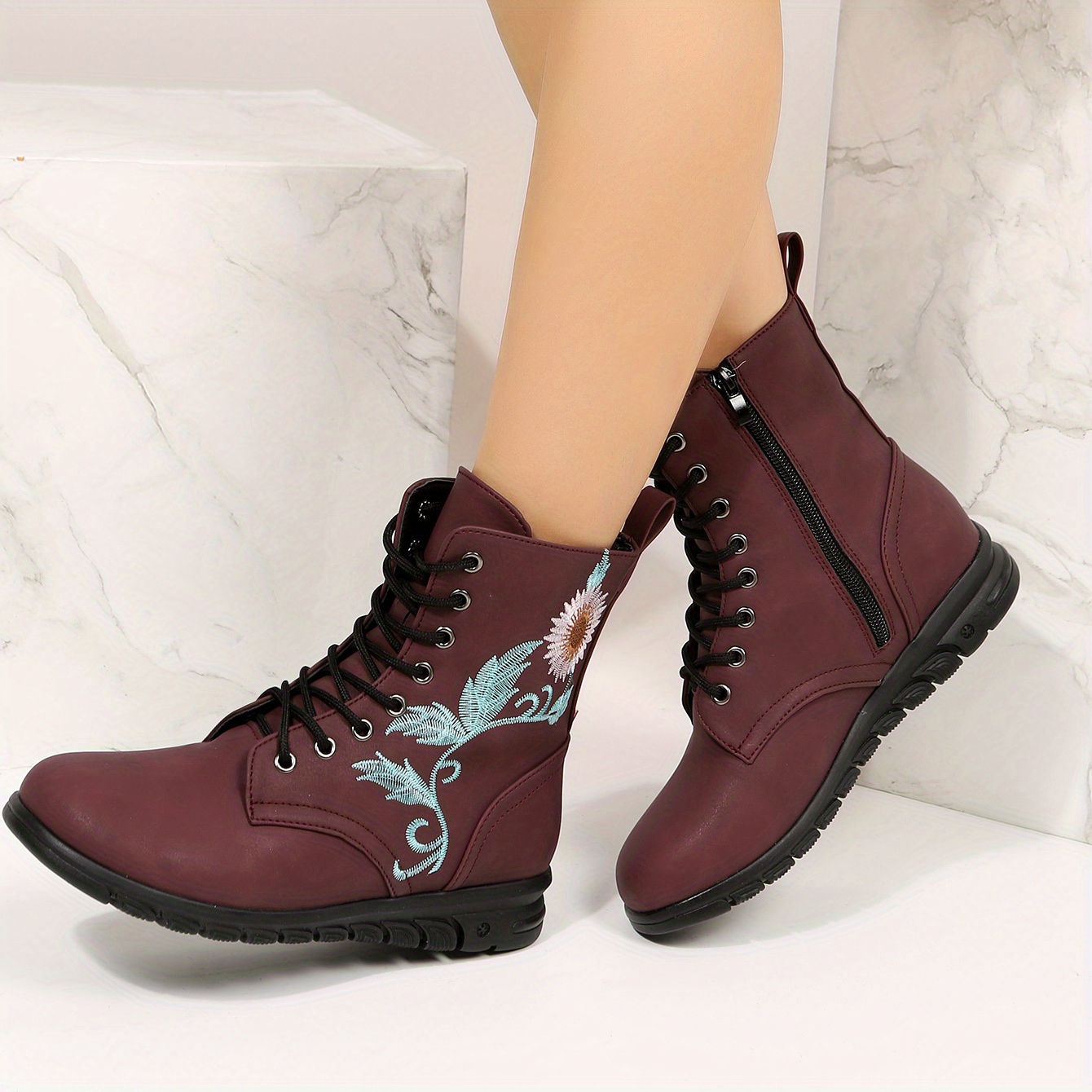 Maroon 2024 ladies boots