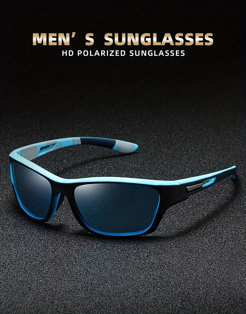 Farrobor Gafas de sol hombre Polarizadas Gafas deportivas Protección UV 2  Piezas Lentes de sol para Hombre Mujer Conducir Running Pesca Viajes