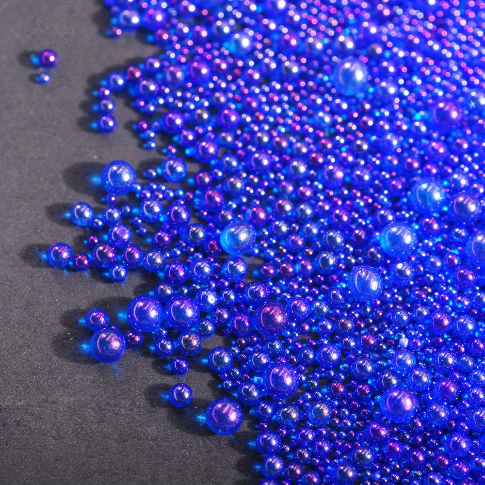 Mixed Size Tiny Crystal Glass Beads Mini Bubble Resin Caviar - Temu