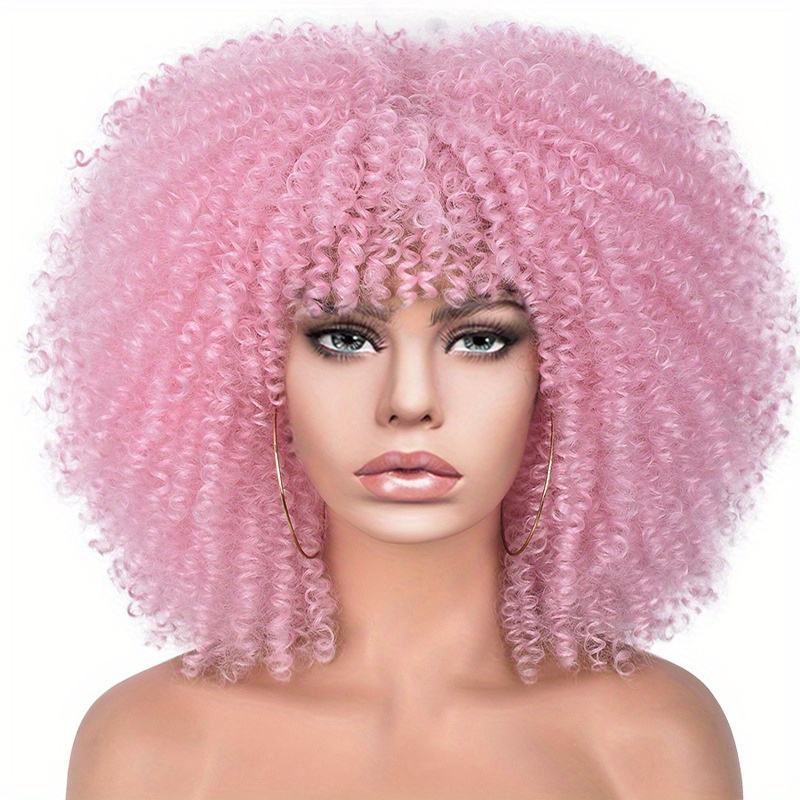 14 Pouces Afro Kinky Cheveux Bouclés Perruques Fluffy Bombe - Temu Belgium