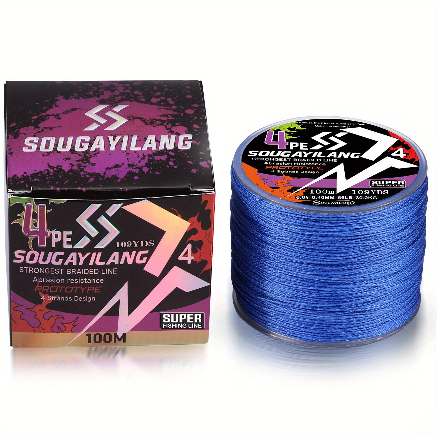 4 Strands Pe Braided Fishing Line Super Strong Durable From - Temu