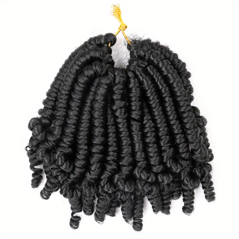 8 Packs Short Bob Spring Twist Crochet Hair 6Inch Pretwisted Passion Twist Crochet  Hair Curly Pre Looped Crochet Braids Hair Bomb Twist Kids Crochet Hair for  Black Women (6 Inch, 1B#) 