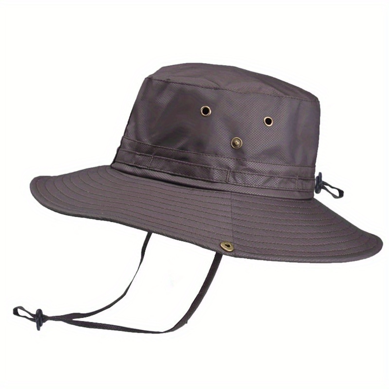 Sombrero de pesca de color sólido Gorra de pescador de camping de ala ancha  de verano para adultos Wdftyju Para Estrenar