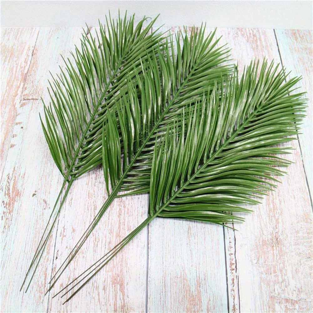  Hojas artificiales de palmera, hojas de imitación de palmeras  grandes tropicales falsas : Hogar y Cocina