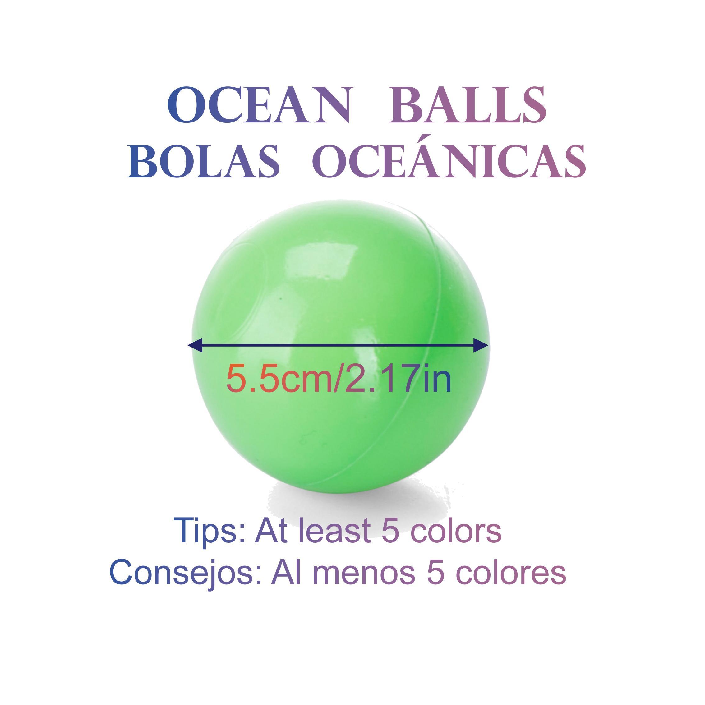 100 Piezas Bolas Oceánicas 2 17 Pulgadas Colores Mezclados - Temu Spain