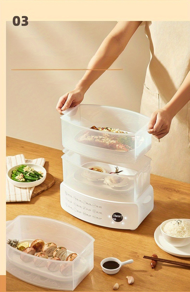 Lakeland Digital 3-Tier Electric Steamer 