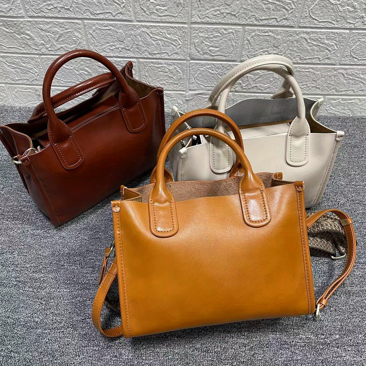 Rectangular Leather Crossbody Bags for Women 2023 Vintage Latest Trend  Designer Small Handbags Female Solid Color Shoulder Bag
