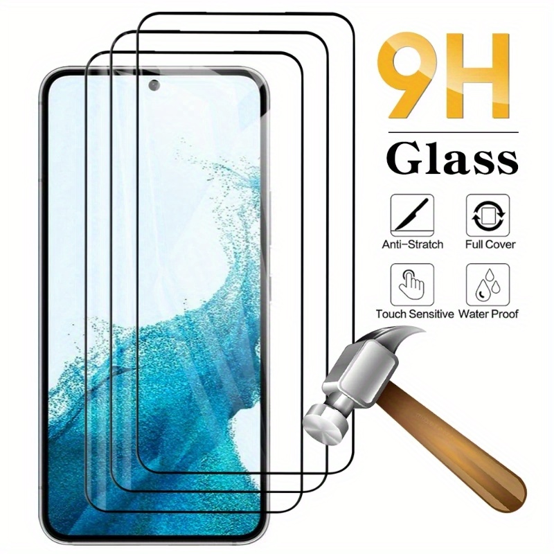 3pcs verre trempé pour Samsung Galaxy S21 5g S22 S23 S21 Plus S21fe S20fe 5g  empreinte digitale déverrouiller écran protecteur verre