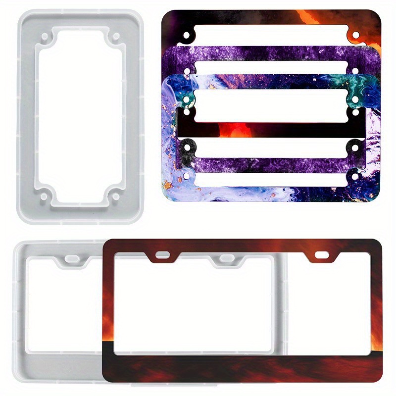 License Plate Epoxy Frame Resin Mold Diy Car Motorbike Temu Ireland