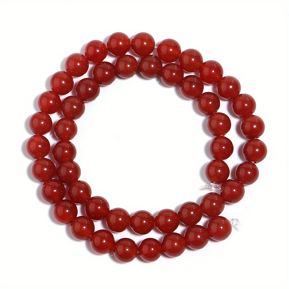 Red Coral Beads, Smooth Round