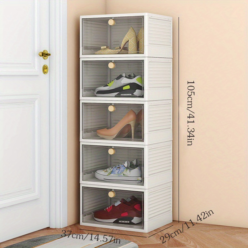 Shoe discount cabinet clear