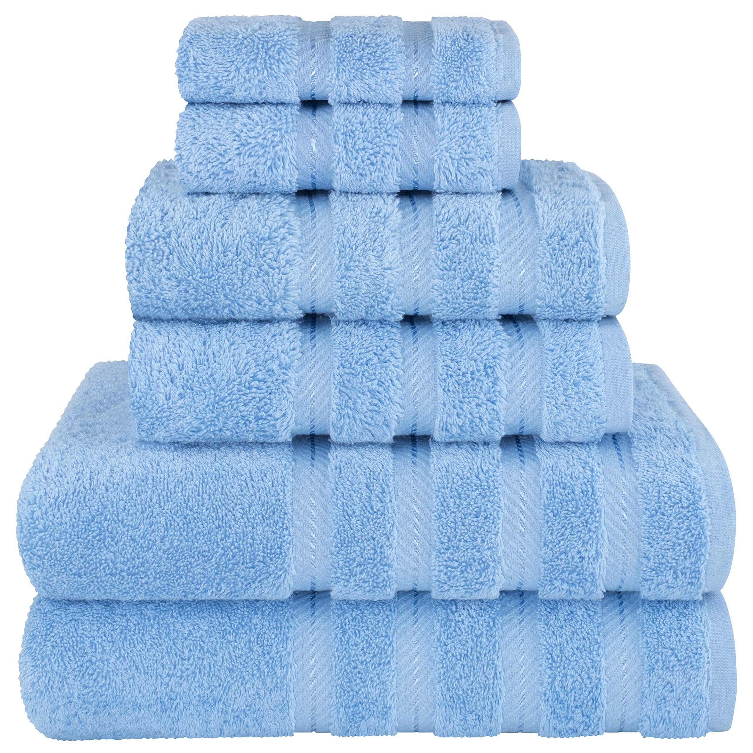 Smuge Extra Large Bath Towel Sets of 8, 2 Large Bath Towels Oversized, 2  Hand Towels, 4 Washcloths, Soft Microfiber, Quick Dry, Highly Absorbent Bath  Towels for Bathroom Kitchen Spa(White) 