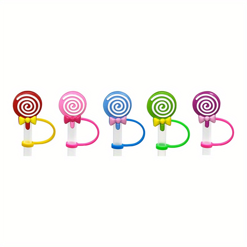 Silicone Straw , Reusable Straw Tips Cover, Cute Silicone Straw Stoppers,  Dustproof And Sealed Straw Lids For Parties, Gatherings (straws Not  Included) Party Supplies - Temu