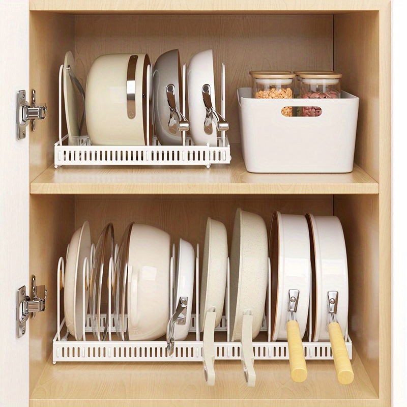 Pots And Pans Organizer, Pan Organizer Rack For Cabinet